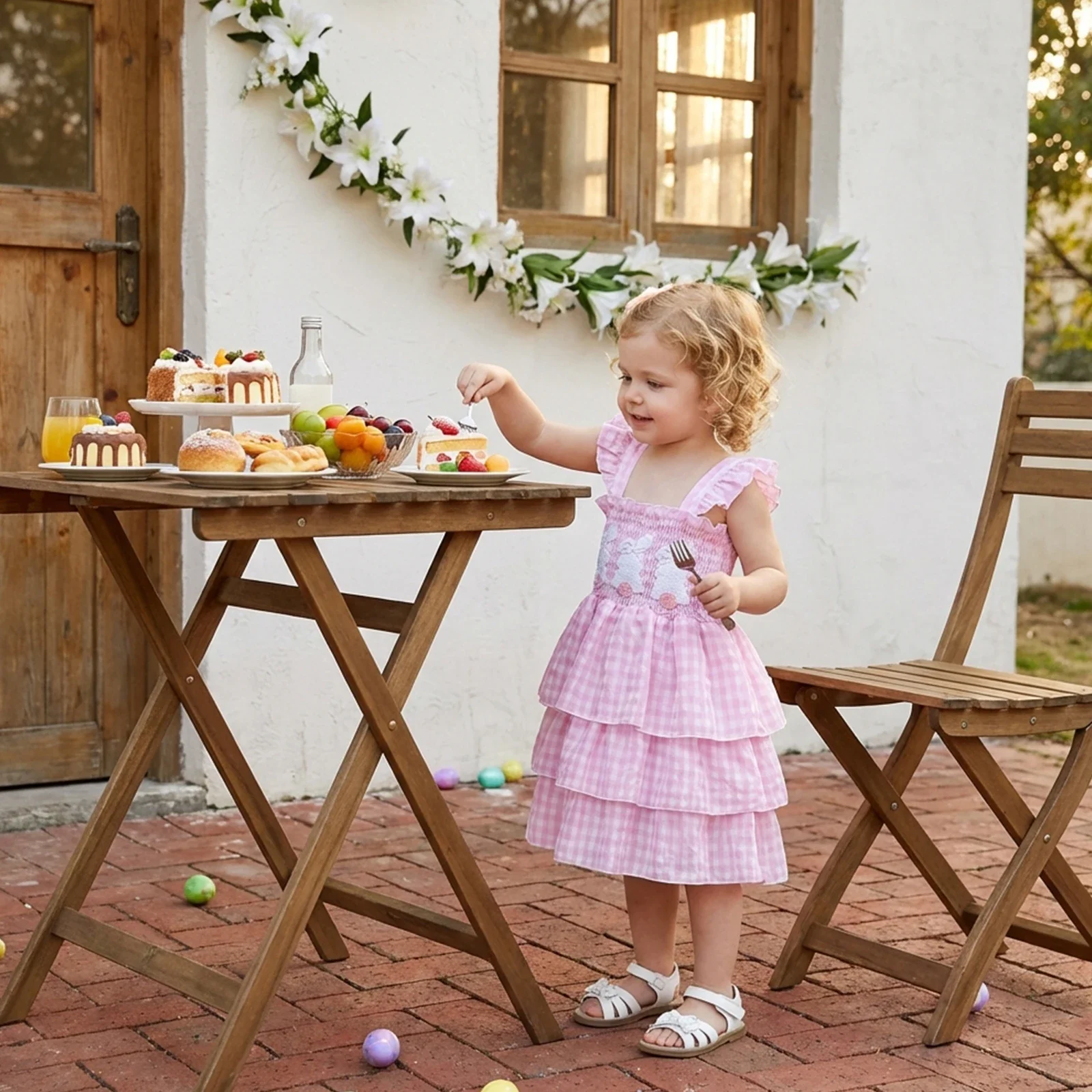 Cotton Tail Ruffle Dress - Image 3