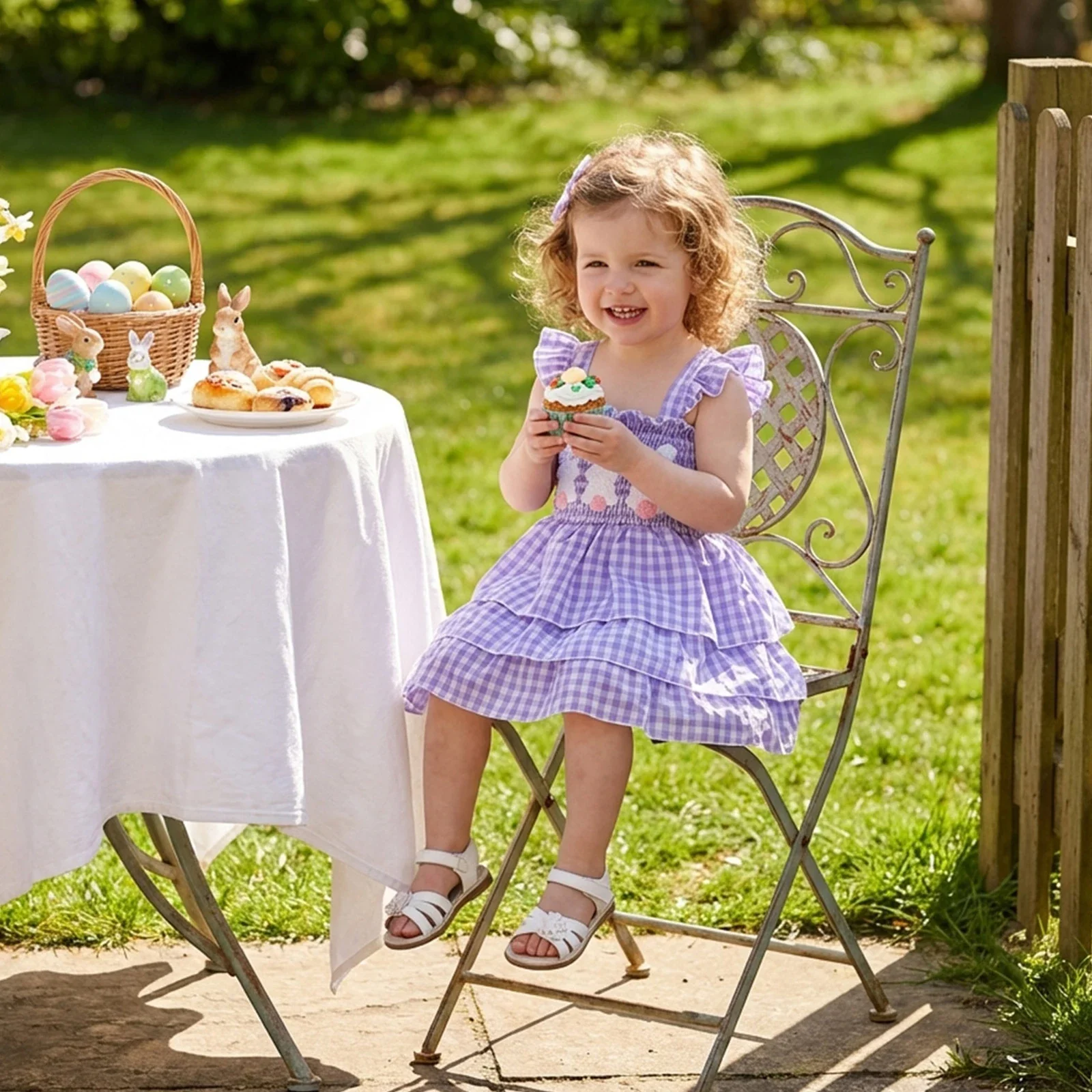 Cotton Tail Ruffle Dress - Image 4