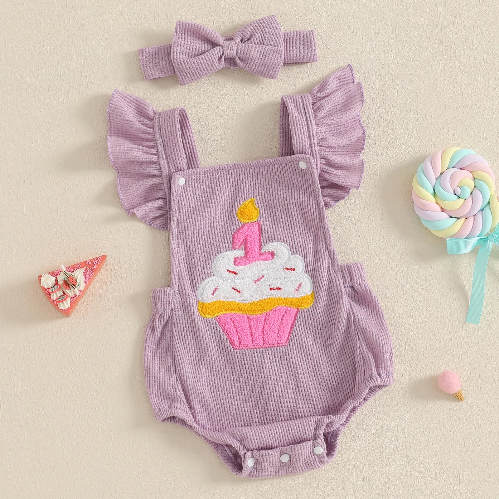 Cupcake Sprinkles Romper - Image 4