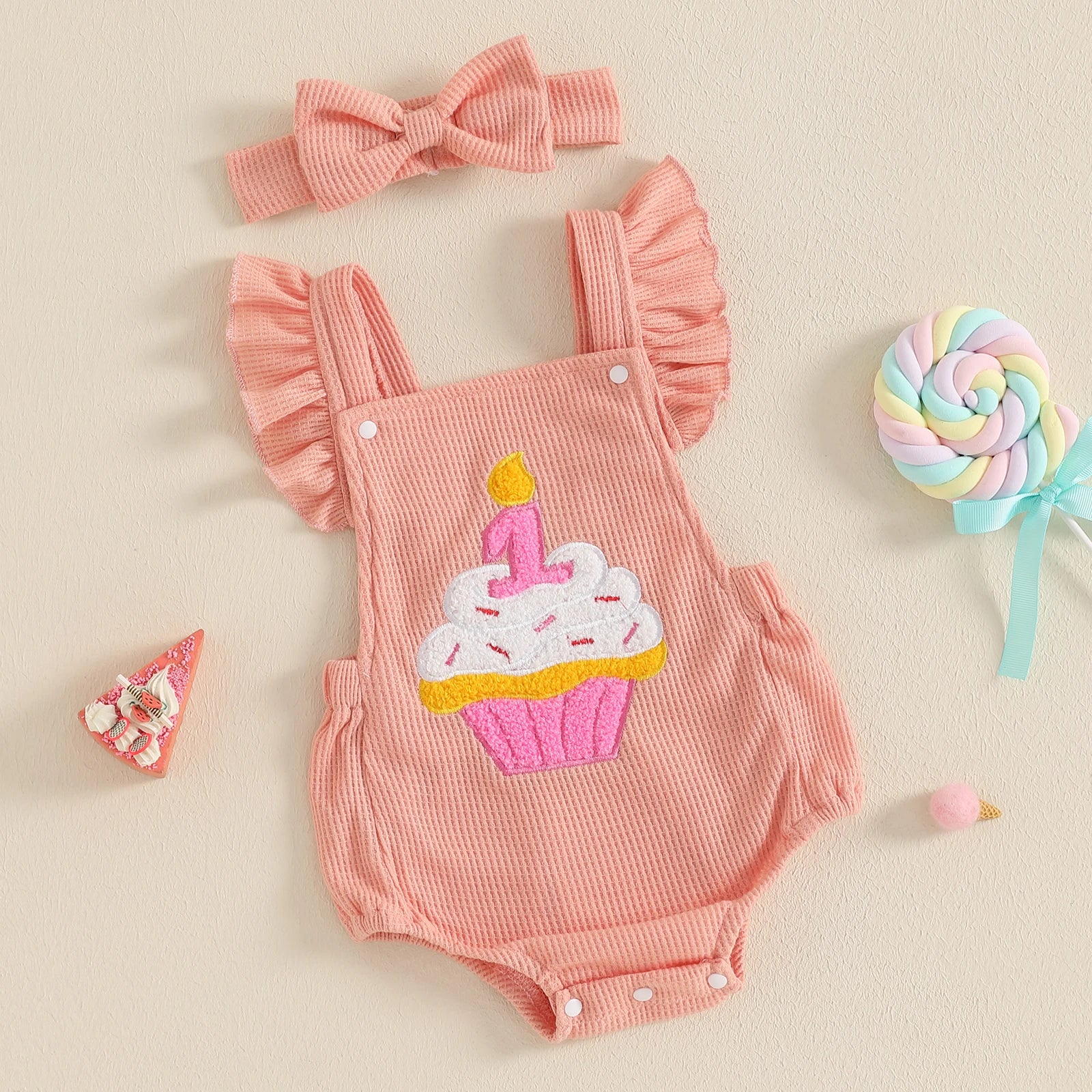 Cupcake Sprinkles Romper - Image 6
