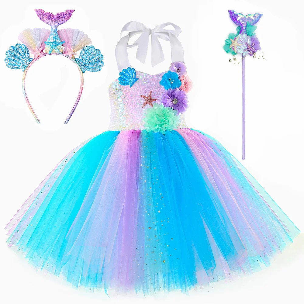 Floral Mermaid Dress - Image 8