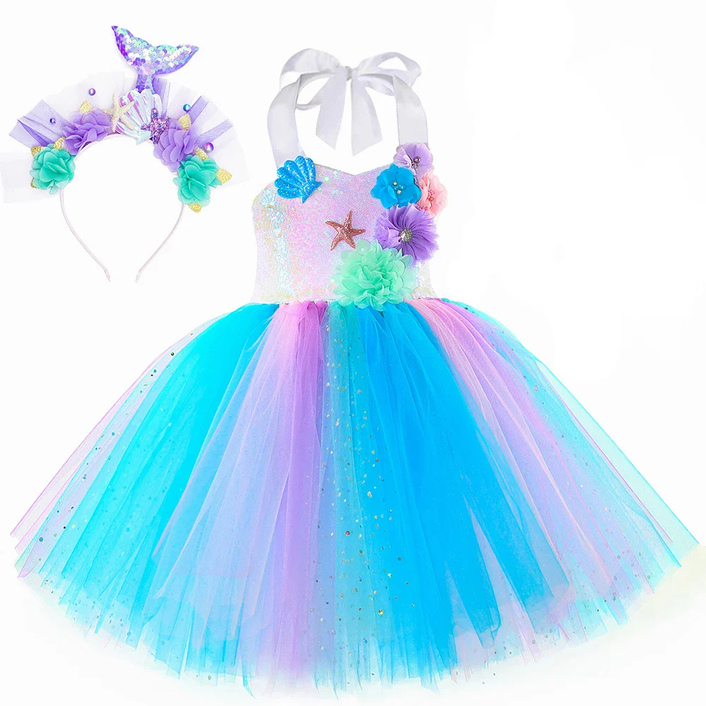 Floral Mermaid Dress - Image 9