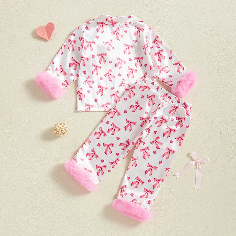 Little Bow Fluffy Pj's - Image 3