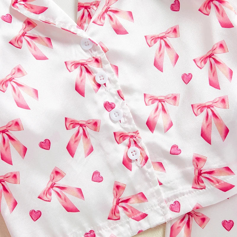 Little Bow Fluffy Pj's - Image 4