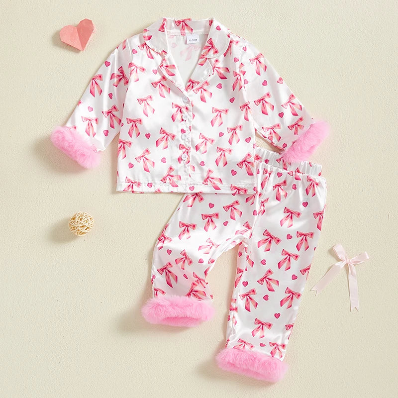 Little Bow Fluffy Pj's - Image 5