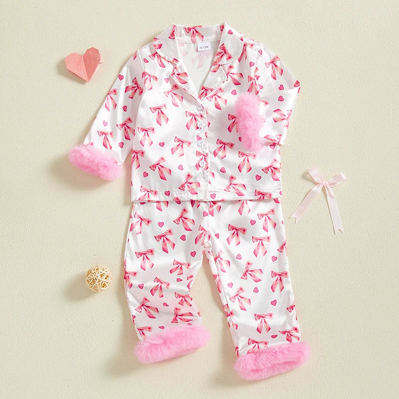 Little Bow Fluffy Pj's - Image 6