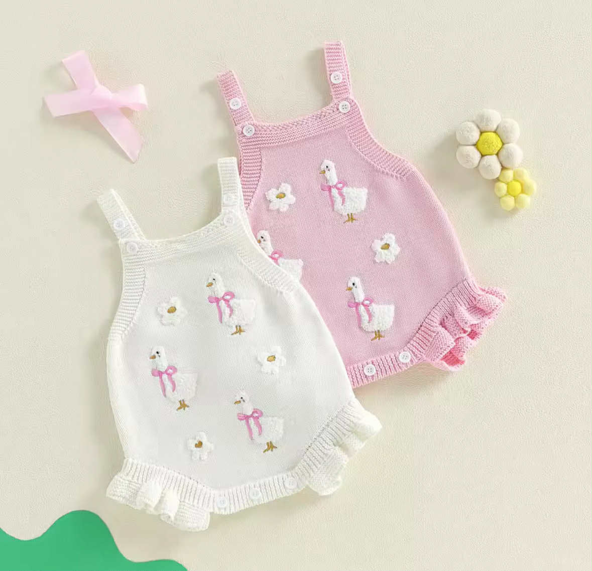 Little Duck Knitted Romper