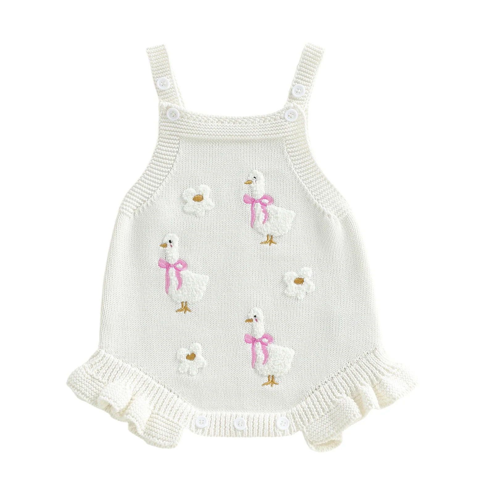 Little Duck Knitted Romper - Image 7