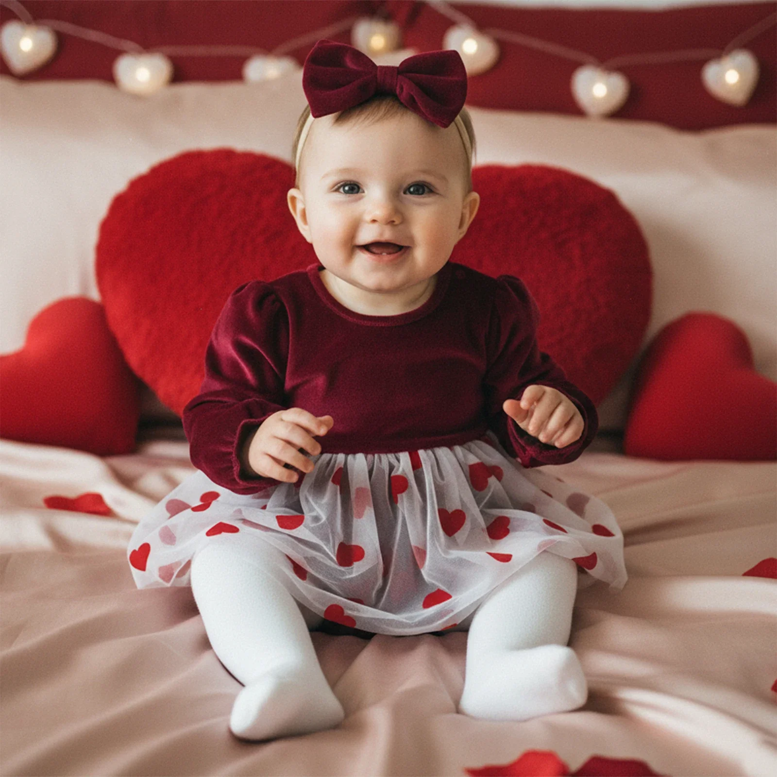 Love Hearts Tulle Romper - Image 3