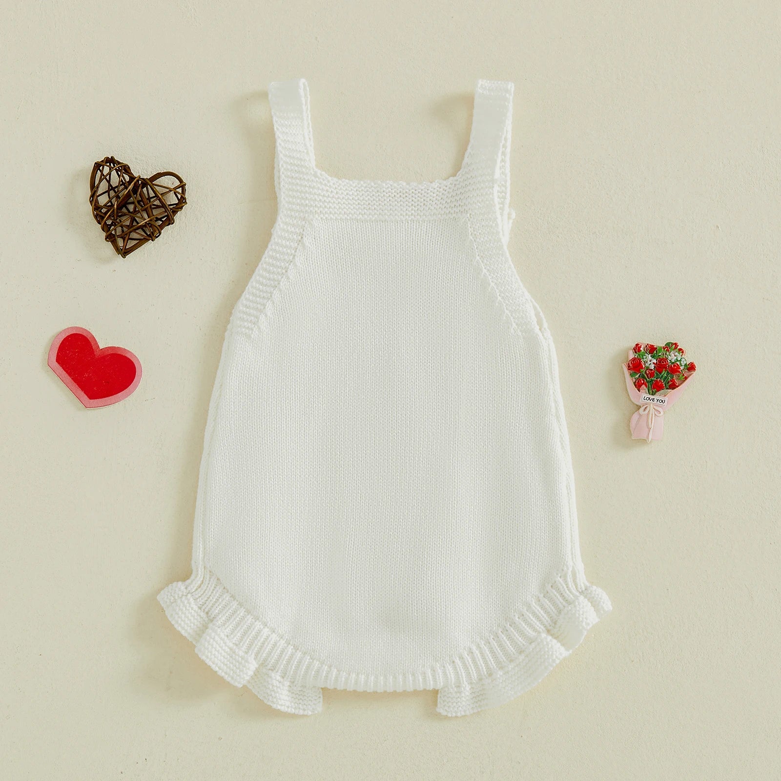 Love Knitted Vest Romper - Image 3