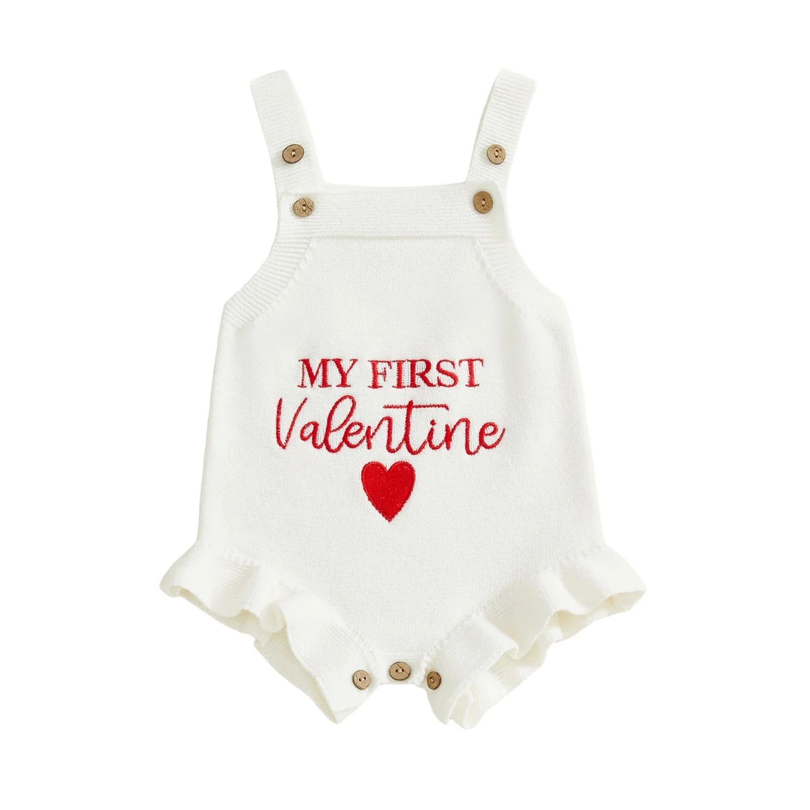 My First Valentines Knitter Romper - Image 6