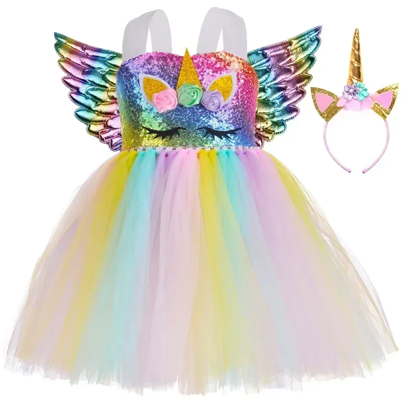 Rainbow Unicorn Dress - Image 7